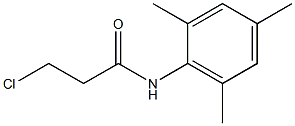 3-chloro-N-(2,4,6-trimethylphenyl)propanamide 结构式