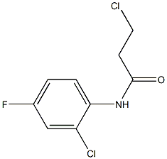 3-chloro-N-(2-chloro-4-fluorophenyl)propanamide