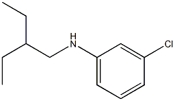 3-chloro-N-(2-ethylbutyl)aniline Struktur