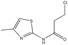 3-chloro-N-(4-methyl-1,3-thiazol-2-yl)propanamide