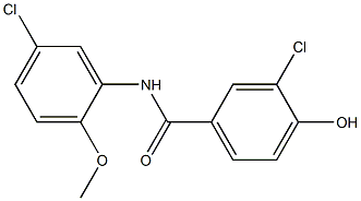 3-chloro-N-(5-chloro-2-methoxyphenyl)-4-hydroxybenzamide