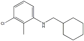 3-chloro-N-(cyclohexylmethyl)-2-methylaniline Struktur