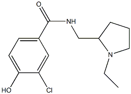 3-chloro-N-[(1-ethylpyrrolidin-2-yl)methyl]-4-hydroxybenzamide