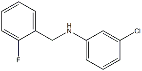 3-chloro-N-[(2-fluorophenyl)methyl]aniline Structure