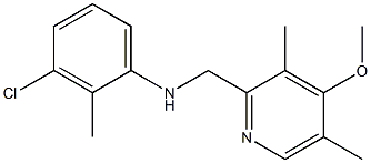 3-chloro-N-[(4-methoxy-3,5-dimethylpyridin-2-yl)methyl]-2-methylaniline