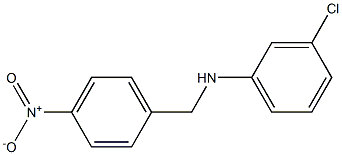 3-chloro-N-[(4-nitrophenyl)methyl]aniline Structure