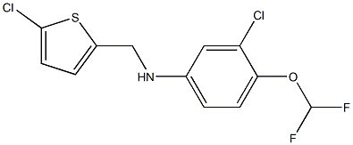 3-chloro-N-[(5-chlorothiophen-2-yl)methyl]-4-(difluoromethoxy)aniline