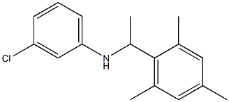 3-chloro-N-[1-(2,4,6-trimethylphenyl)ethyl]aniline Structure