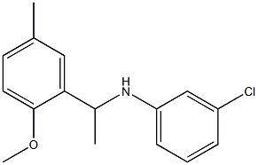 3-chloro-N-[1-(2-methoxy-5-methylphenyl)ethyl]aniline
