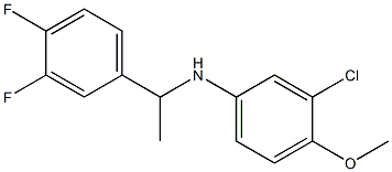 3-chloro-N-[1-(3,4-difluorophenyl)ethyl]-4-methoxyaniline Structure