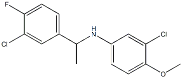  3-chloro-N-[1-(3-chloro-4-fluorophenyl)ethyl]-4-methoxyaniline