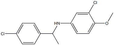  3-chloro-N-[1-(4-chlorophenyl)ethyl]-4-methoxyaniline