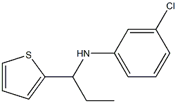 3-chloro-N-[1-(thiophen-2-yl)propyl]aniline Structure