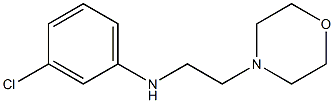 3-chloro-N-[2-(morpholin-4-yl)ethyl]aniline,,结构式