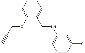 3-chloro-N-{[2-(prop-2-yn-1-yloxy)phenyl]methyl}aniline Structure