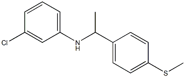 3-chloro-N-{1-[4-(methylsulfanyl)phenyl]ethyl}aniline