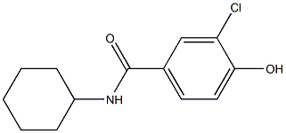 3-chloro-N-cyclohexyl-4-hydroxybenzamide Structure