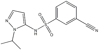 3-cyano-N-(1-isopropyl-1H-pyrazol-5-yl)benzenesulfonamide