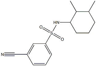 3-cyano-N-(2,3-dimethylcyclohexyl)benzene-1-sulfonamide