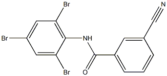 3-cyano-N-(2,4,6-tribromophenyl)benzamide 结构式