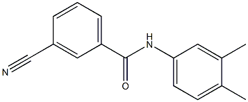 3-cyano-N-(3,4-dimethylphenyl)benzamide 结构式