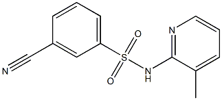 3-cyano-N-(3-methylpyridin-2-yl)benzene-1-sulfonamide