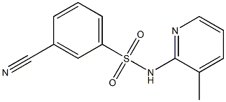  3-cyano-N-(3-methylpyridin-2-yl)benzene-1-sulfonamide