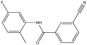 3-cyano-N-(5-fluoro-2-methylphenyl)benzamide Structure