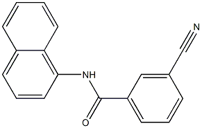 3-cyano-N-(naphthalen-1-yl)benzamide,,结构式