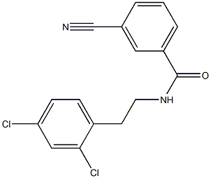 3-cyano-N-[2-(2,4-dichlorophenyl)ethyl]benzamide 结构式