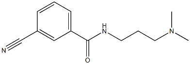 3-cyano-N-[3-(dimethylamino)propyl]benzamide Struktur