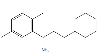 3-cyclohexyl-1-(2,3,5,6-tetramethylphenyl)propan-1-amine Structure