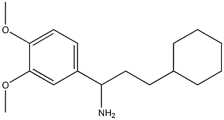 3-cyclohexyl-1-(3,4-dimethoxyphenyl)propan-1-amine Structure