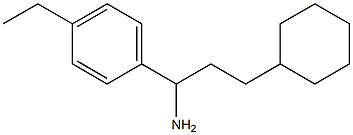 3-cyclohexyl-1-(4-ethylphenyl)propan-1-amine Structure