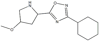 3-cyclohexyl-5-(4-methoxypyrrolidin-2-yl)-1,2,4-oxadiazole Structure