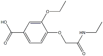 3-ethoxy-4-[2-(ethylamino)-2-oxoethoxy]benzoic acid 化学構造式