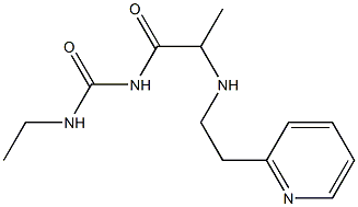 3-ethyl-1-(2-{[2-(pyridin-2-yl)ethyl]amino}propanoyl)urea Structure