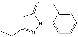 3-ethyl-1-(2-methylphenyl)-4,5-dihydro-1H-pyrazol-5-one Structure