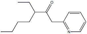 3-ethyl-1-(pyridin-2-yl)heptan-2-one Struktur