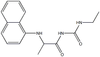 3-ethyl-1-[2-(naphthalen-1-ylamino)propanoyl]urea Struktur