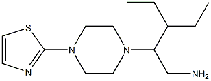 3-ethyl-2-[4-(1,3-thiazol-2-yl)piperazin-1-yl]pentan-1-amine Structure