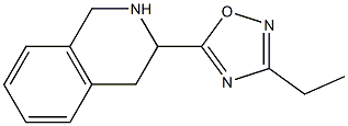 3-ethyl-5-(1,2,3,4-tetrahydroisoquinolin-3-yl)-1,2,4-oxadiazole 结构式