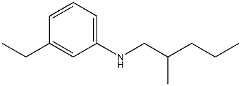 3-ethyl-N-(2-methylpentyl)aniline 结构式