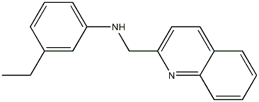 3-ethyl-N-(quinolin-2-ylmethyl)aniline 结构式