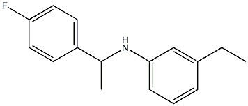 3-ethyl-N-[1-(4-fluorophenyl)ethyl]aniline,,结构式