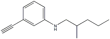 3-ethynyl-N-(2-methylpentyl)aniline Struktur