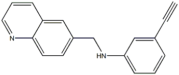 3-ethynyl-N-(quinolin-6-ylmethyl)aniline Structure
