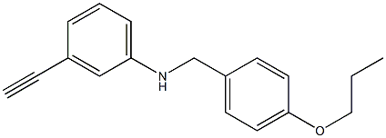 3-ethynyl-N-[(4-propoxyphenyl)methyl]aniline