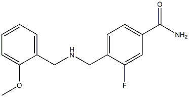 3-fluoro-4-({[(2-methoxyphenyl)methyl]amino}methyl)benzamide 结构式