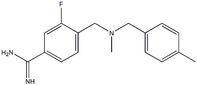  3-fluoro-4-({methyl[(4-methylphenyl)methyl]amino}methyl)benzene-1-carboximidamide